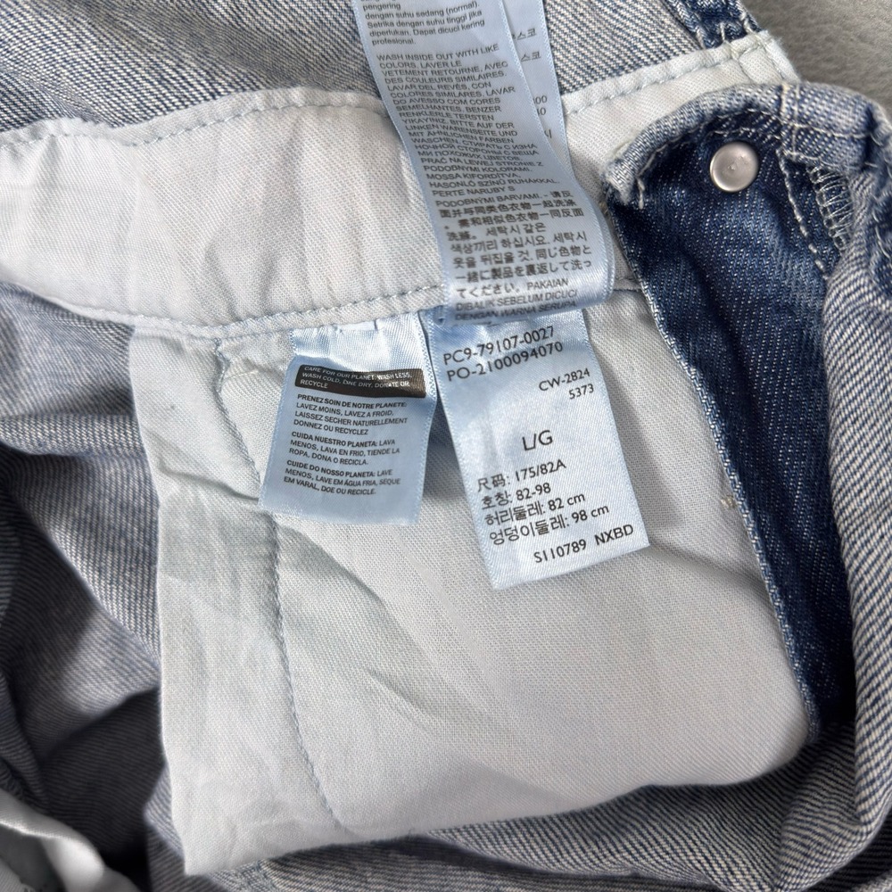 Levi's Red Tab Mens Denim Overalls Size L Medium Wash Straight Leg 79107-0027 - Picture 8 of 13